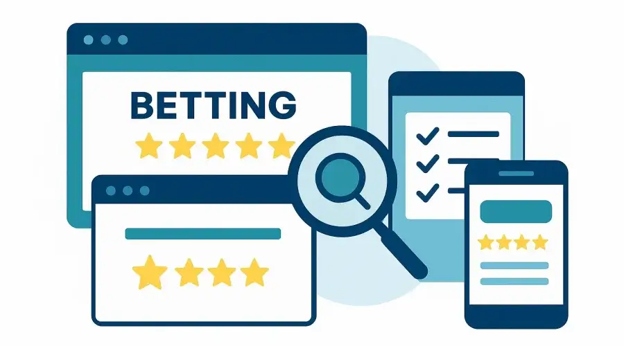 Comparativa visual de diferentes casas de apuestas online con criterios de evaluación