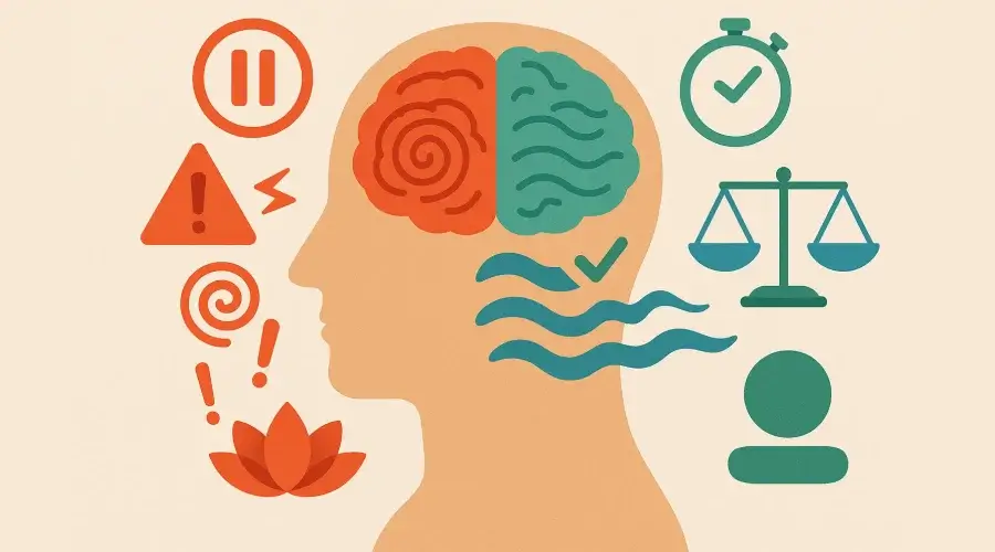 Control emocional y gestión del tilt en apuestas en vivo con representación visual de estados mentales equilibrados