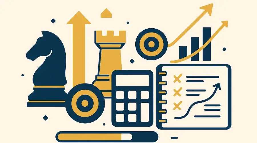 Estrategias para maximizar bonos de apuestas con iconos de ajedrez, gráficos de progreso y planificación